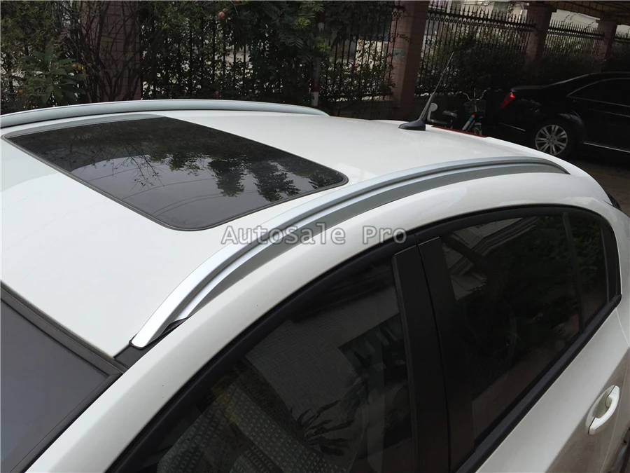 Для Chevrolet Cruze 2013 2014 2015 2016 алюминиевый сплав Серебряный Топ Багажник на крыше