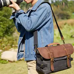 Ретро водостойкая батик холст Massenger сумка Винтаж цифровой камера сумки диагональ SLR для Canon Nikon sony