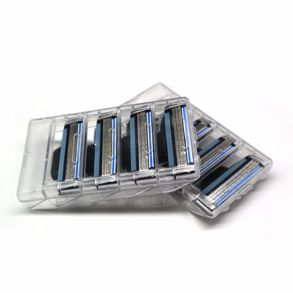 48pcs Sistema de Lâmina Homens Enfrentam Barbear