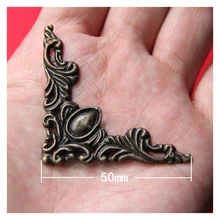 2 шт сплав угловой кусок украшения для дома Металл угол античный угловой патч классический угол самолета деревянный ящик угол