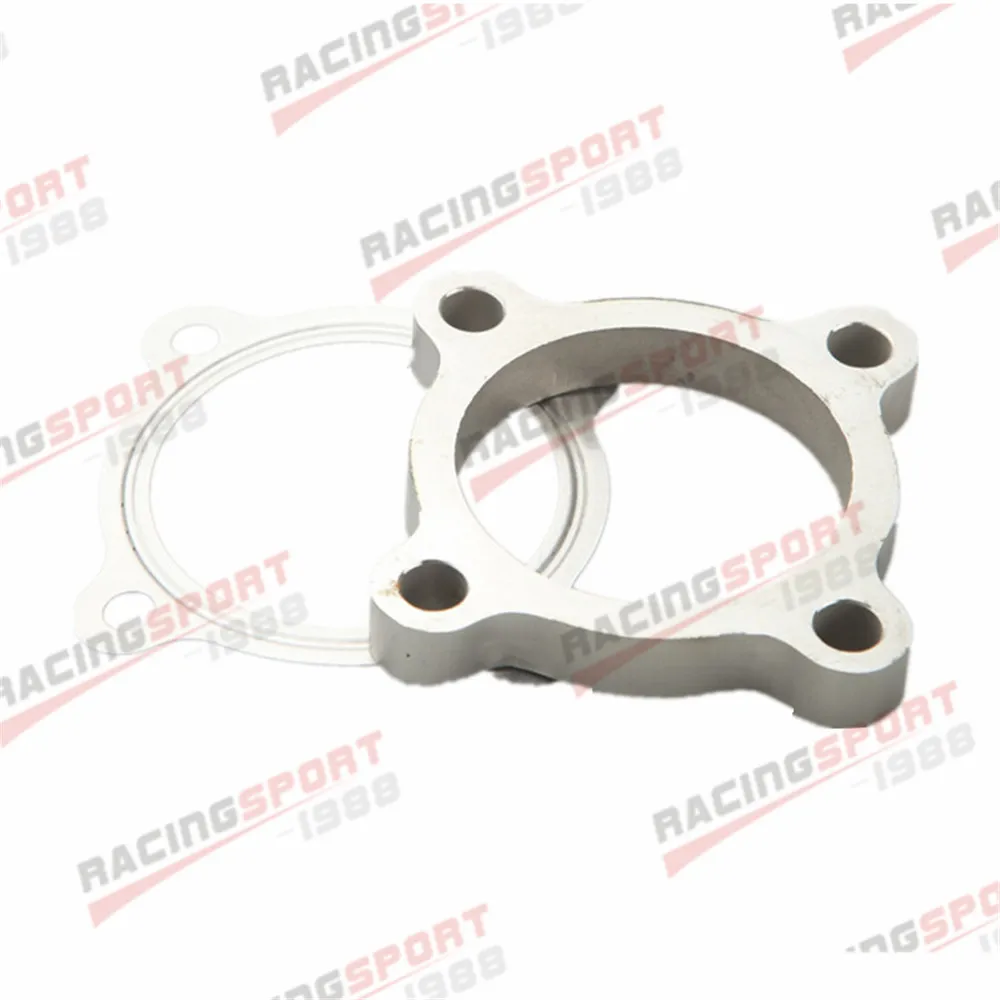 2.5" 4 Bolt SS304 Turbo Exhaust Downpipe Flange + Gasket T3 50AR T3/T4 T3