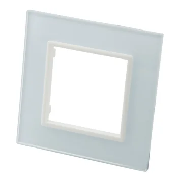 

DMTMB Single Gang EU Standard Crystal Glass Face Plate For Wall Switch Socket