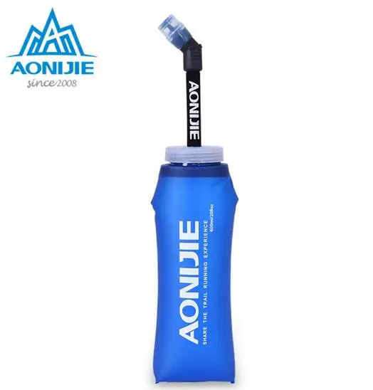 

AONIJIE Portable Fast Suck Sports Running Sport Water Bottle Folding TPU Soft Water Flask With Long Straw Bicycle Water