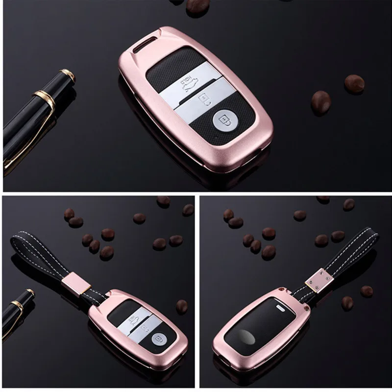 Car-Aluminium-Alloy-Key-Cover-Shell-Case-Holder-For-KIA-Sorento-KX5-KX3-K3-K5-Sportage (3)