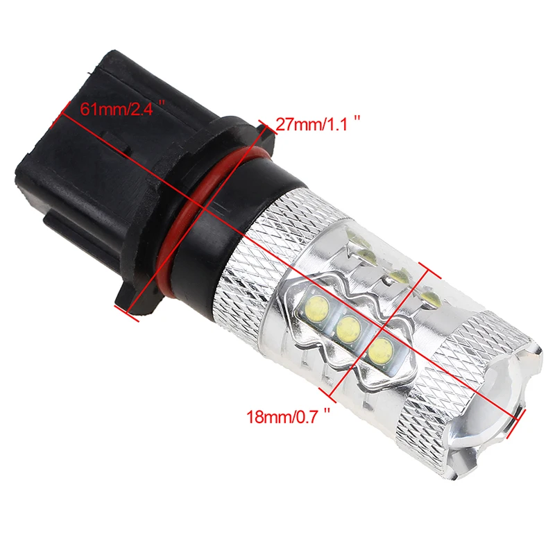 Posbay белый/красный/синий/зеленый COB LED H11/P13/H16 гнездо автомобиля Авто