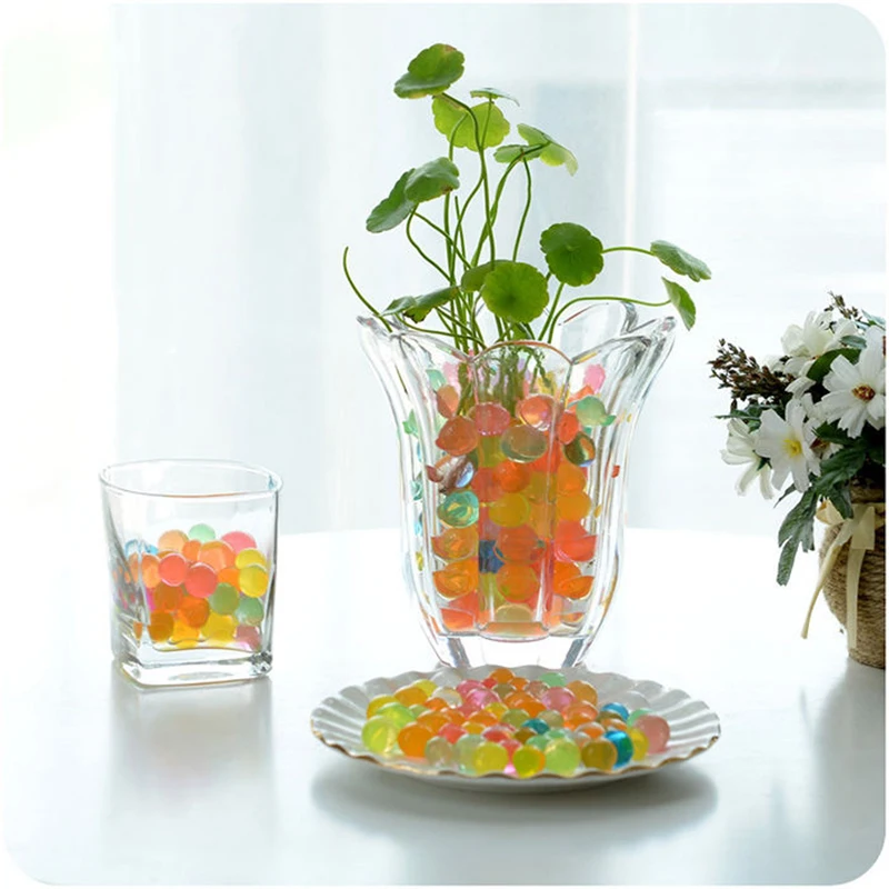 Crystal Soil Hydrogel Gel Polymer Water Beads Flower Growing Water