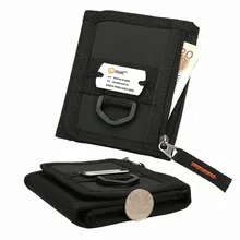 Новинка 201ㄞ года Дизайн Trifold Мужской Для мужчин мальчик коротких кошелек повседневные Черные молодых Новинка Дизайнер деньги нейлон портмоне ID карман чехол