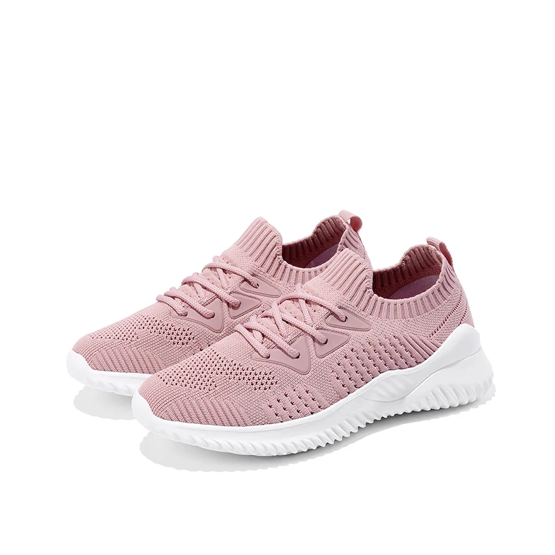 

2019 New Arrival Shoes Woman Lightweight Sport Shoes Summer Mesh Breathable Flying Woven Casual Shoes Women slip-on sneakers