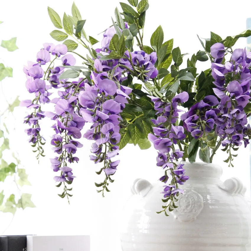 Buy Artificial wisteria flower branches pea blossom