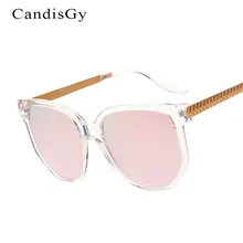 Rosa Espejo Redondo de La Manera gafas de Sol Mujeres Diseñador de la Marca Señora de la Mujer gafas de Sol UV400 Marco de Metal Femenino Tienda en china