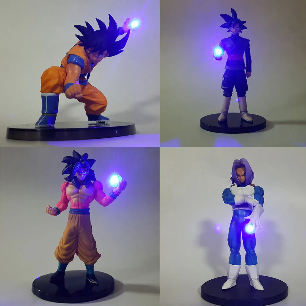 Dragon Ball Z Супер Саян Гоку Мужские Шорты для купания светодиодный ночник лампа DragonBall Goku лампа ПВХ фигурка-модель для детей, игрушки в подарок на Рождество