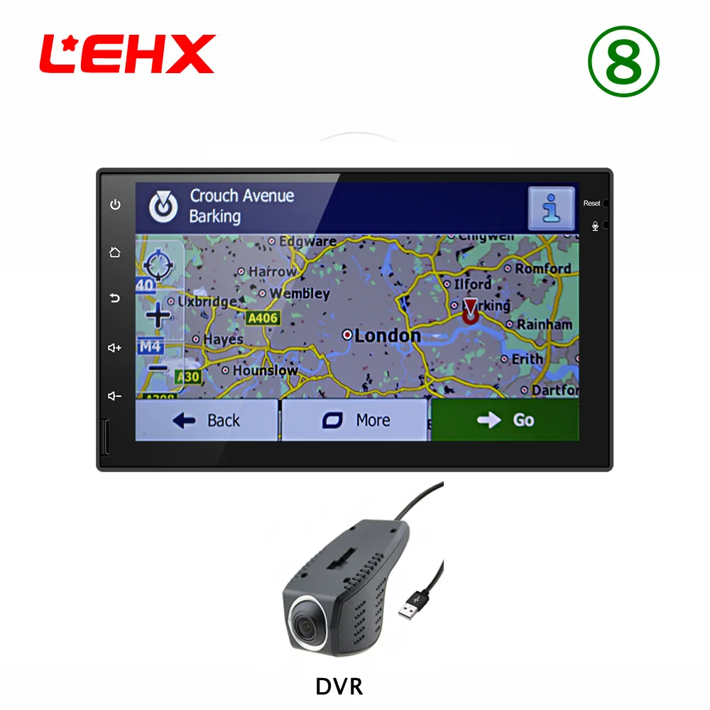 Lehx 2 din car Android 8,0 gps навигации Bluetooth для Nissan VW Toyota peugeot WiFi мульти-медиа-7 дюймов Автомобильный Радио плеер RDS - Цвет: Le7023-DVR