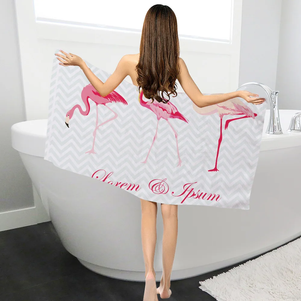 Новинка, стильное банное полотенце с фламинго, прямоугольное, креативный принт, солнцезащитное, пляжное полотенце, toalla de Плайя, toalha de praia - Цвет: 9