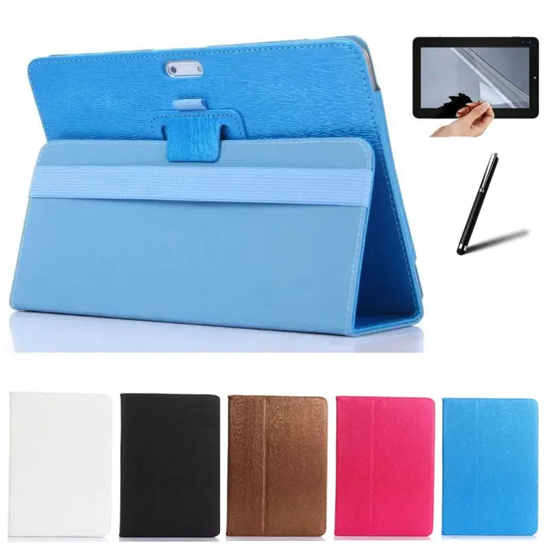 

PU Leather Case Stand Cover for Excelvan 9.6 Tablet PC + Screen Protective Film + Stylus Pen