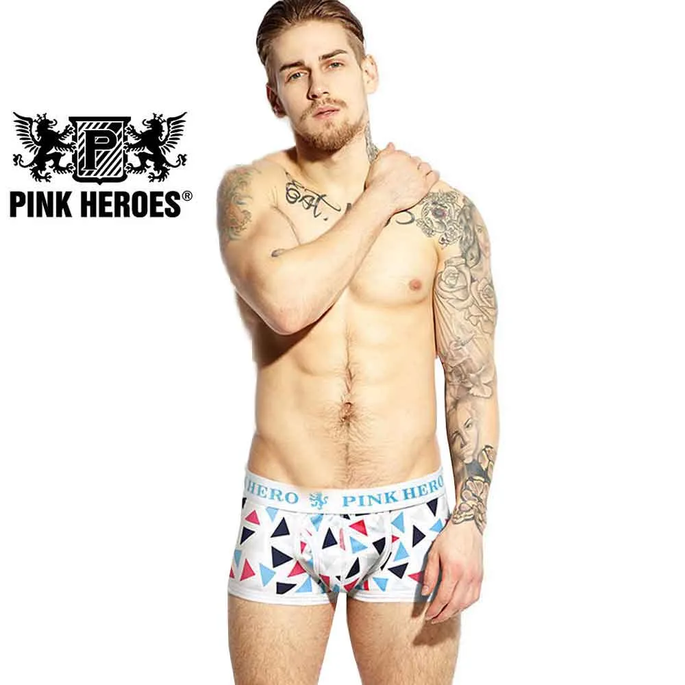 Боксеры Pink Hero мужские Брендовое нижнее белье брифы трусы|panties for men|mens pantiesmen panties