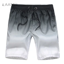 Laamei, летние повседневные мужские шорты, хит цвета, дышащие пляжные шорты, мужские быстросохнущие шорты, мужские свободные шорты на завязках с принтом