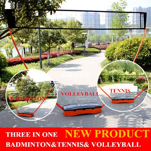 

3 In 1 badminton tennis volleyball portable removable net stand sports game set net stand for ourdoor game