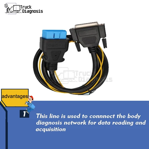 

OBD Diagnostic Cable Connection Line for CGDI Prog MB Key Programmer OBD Cable