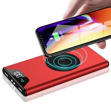 30000 мАч QI Беспроводное зарядное устройство портативное зарядное устройство беспроводной внешний аккумулятор для Xiaomi Mi 9 samsung iPhone XS