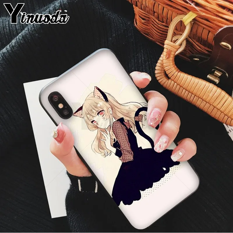 Sexy cartoon the anime kawaii Girl Cat