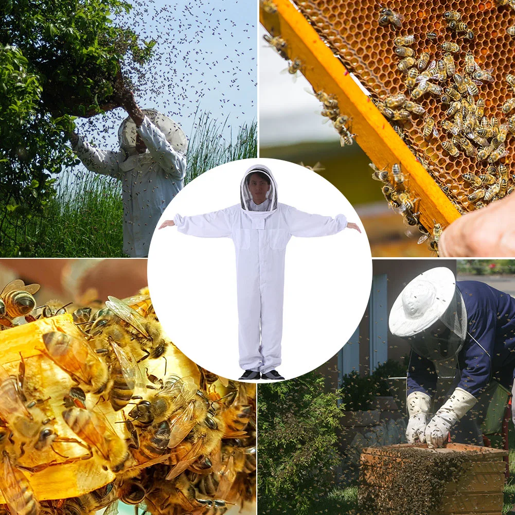 Костюм для пчеловодства хлопок инструменты для пчеловодства анти-пчелиная одежда экспортная качественная хлопковая утолщенная анти-пчелиная одежда скафандр# SW