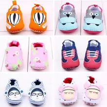 Новинка,, креативный принт с героями мультфильмов, цветные, для детей 0-12 месяцев, унисекс, мягкая подошва, нескользящая, 12 см, обувь для кроватки