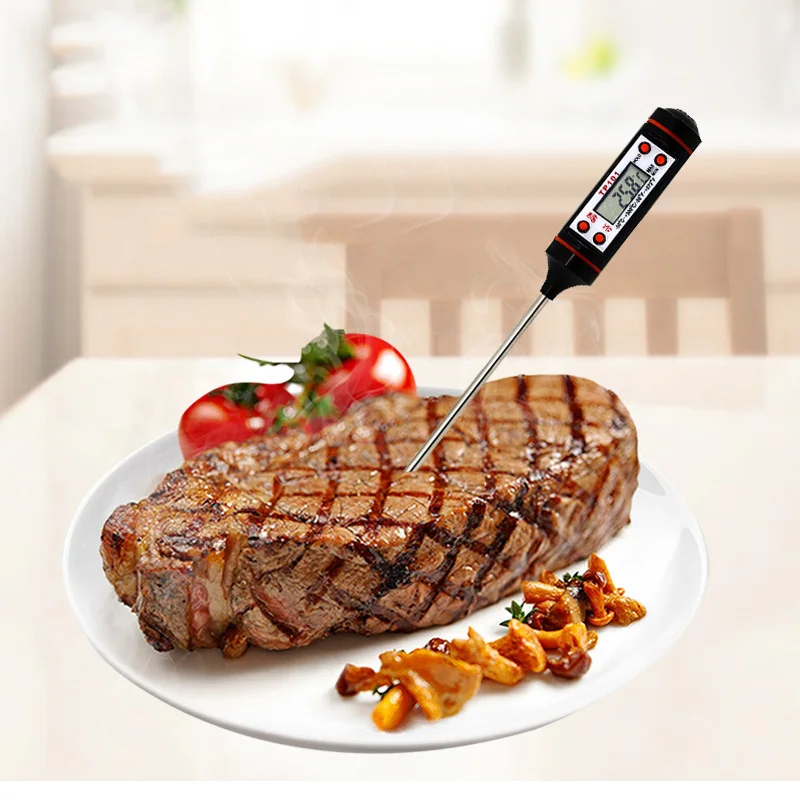 Высокоточный Цифровой Кухонный Термометр для барбекю, электронный Кухонный Термометр для проверки мяса, воды, молока, масла, кухонные инструменты