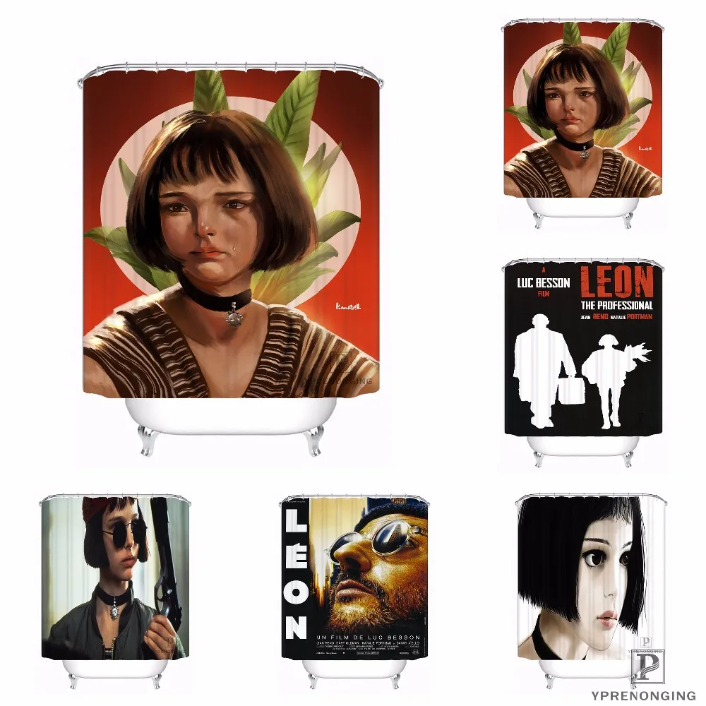 

Custom Leon Professional Retro Cartoon Shower Bath Bathroom Curtain Mildewproof Waterproof Polyester Various Sizes#0421-21-40