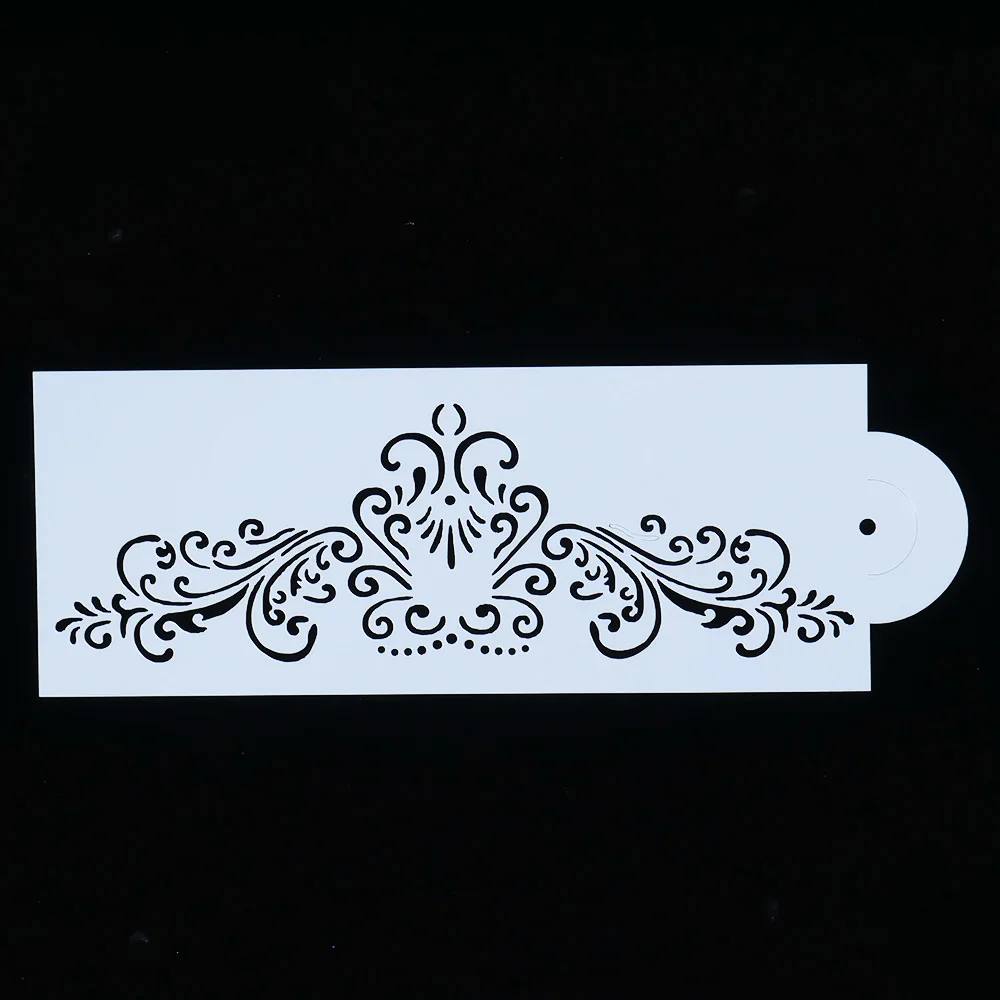 

4pcs/Set Lace Boarder Princess Crown Flower Reusable Stencil Airbrush Painting Art DIY Home Decor Scrap booking Album Crafts