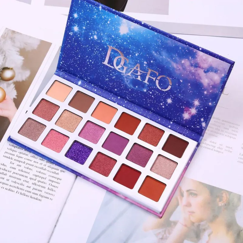 

18 Colors Blue Star Sky Eyeshadow Palette Shimmer Smoky Cosmetics Matte Glitter Shimmer Palette Shadow Makeup Palette