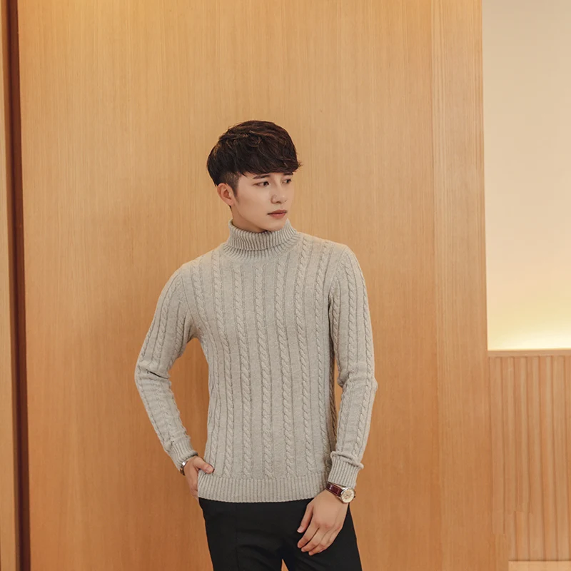 Aliexpress.com : Buy Mens Turtleneck Sweaters Solid Long