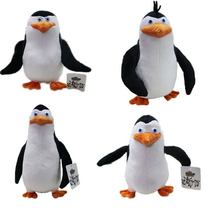 

NEW 4 PCS/set 20-24cm Penguins of Madagascar plush toys stuffed Christmas gift doll