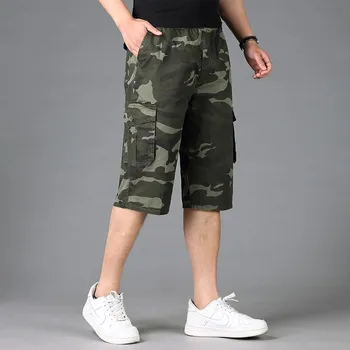 

Plus size Cotton mens cargo shorts XL-5XL 6XL male loose camouflage Military large men short trousers shorts men pockets