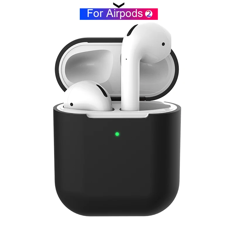 

Case For Airpods 2 Soft Silicone Cute Headphone Earphone Case for Apple airpods 2 Wireless Charging box Skin Protector Cover