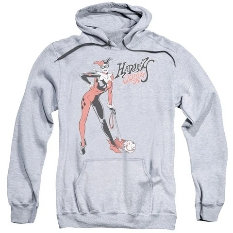 Trevco Dc-Harley Hammer - Adult Pull-Over Hoodie - Athletic Heather Small (1)