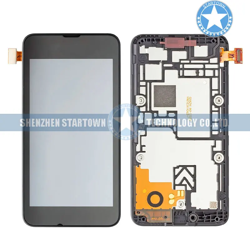 

Black LCD Touch Digitizer Display Screen Assembly Replace for Nokia Lumia 530 + Frame