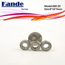 Kande подшипники 688ZZ ABEC-1 688 ZZ ABEC-3 688ZZ ABEC-5 688-2Z Miniautre шариковый подшипник 8x16x5 мм 688