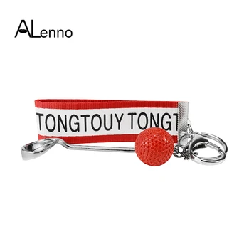 

Sporty Colorful Golf Club Ball Leather Aroma Keychain For Keys Women Men Metal Keyring Accessories For Bags Looksmith Jewelry