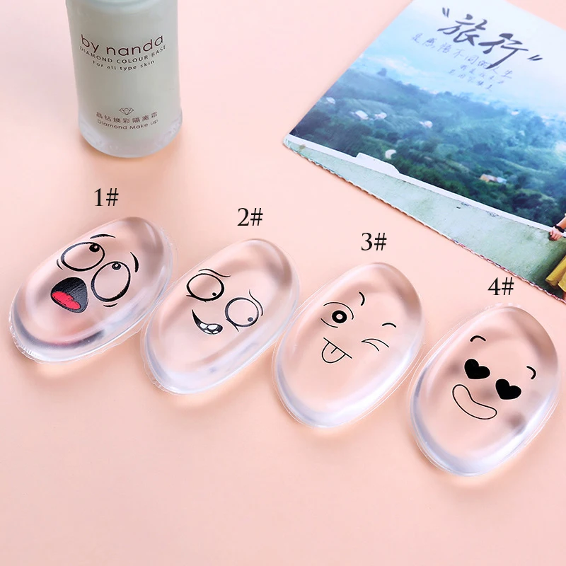 

1Pc Soft Jelly Silicone Cosmetic Powder Puff Cute Face Expression Foundation BB Cream Beauty Cosmetic Makeup Tool & Accessories