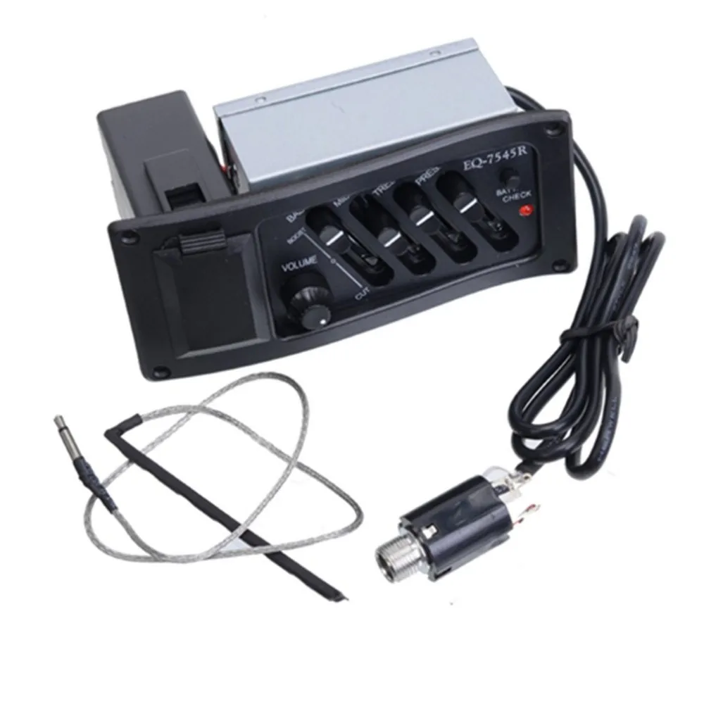 TSAI Guitarra acústica Guitarra preamplificador Pickup 6,5mm salida Jack caja eléctrica Guitarra accesorios para Guitarra reproductor TSAI Guitarra acústica Guitarra preamplificador Pickup 6,5mm salida Jack caja eléctrica Guitarra accesorios para Guitarra reproductor