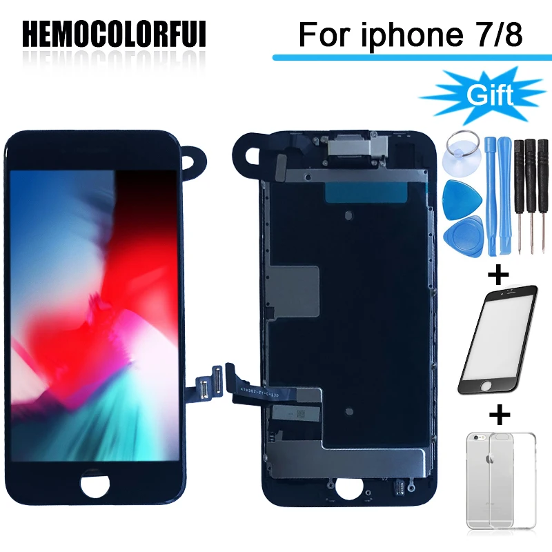 

uality AAA+ For iPhone6s/7/7Plus/8/8Plus Full Set Complete LCD Display Digitizer Assembly Replacement Good 3D Touch Front Camera