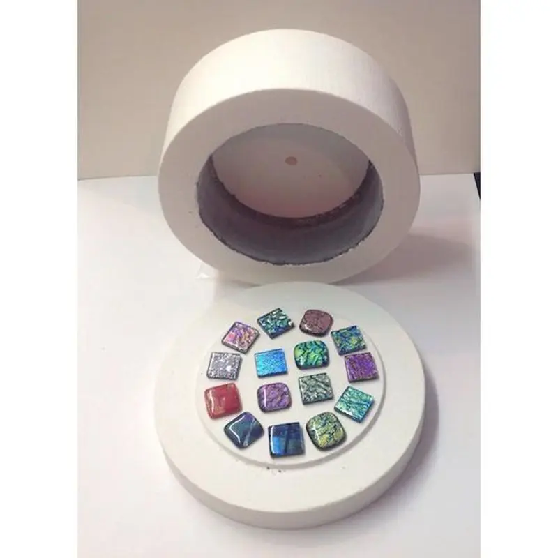 COE90 Dichroic Glass Mix Color & Shapes Fusing Glass Microwave Kiln Accessories For DIY Decoration 5bags