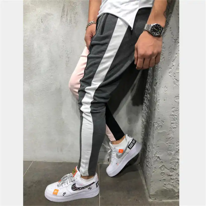nike slim fit track pants mens