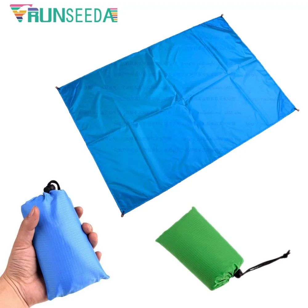 المحمولة في الهواء الطلق جيب مقاوم للماء التخييم حصيرة سريع جاف فراش للتنزه رقيقة جدا للطي الرمال الشاطئ حصيرة 140x200 سنتيمتر للنوم
