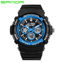 SANDA Marca De Lujo Para Hombre Relojes Deportivos de Buceo 30 m Electrónica Digital LED Reloj Militar Hombres Moda Casual Relojes de Pulsera de La Venta Caliente
