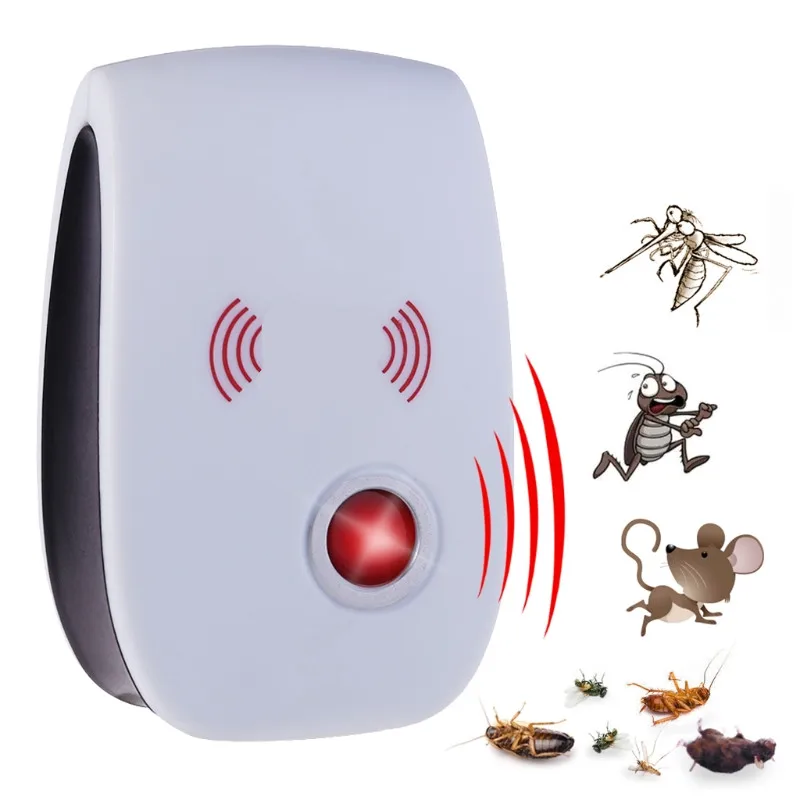 

Electronic Ultrasonic Anti Mosquito Insect Mouse Pest Repellent Repeller EU PlugFree Shipping wholesale/retail