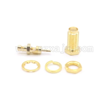 

JX 10pcs SMA Female Jack For RG178 Cable with center Nut Bulkhead SMA RF Connector free shipping