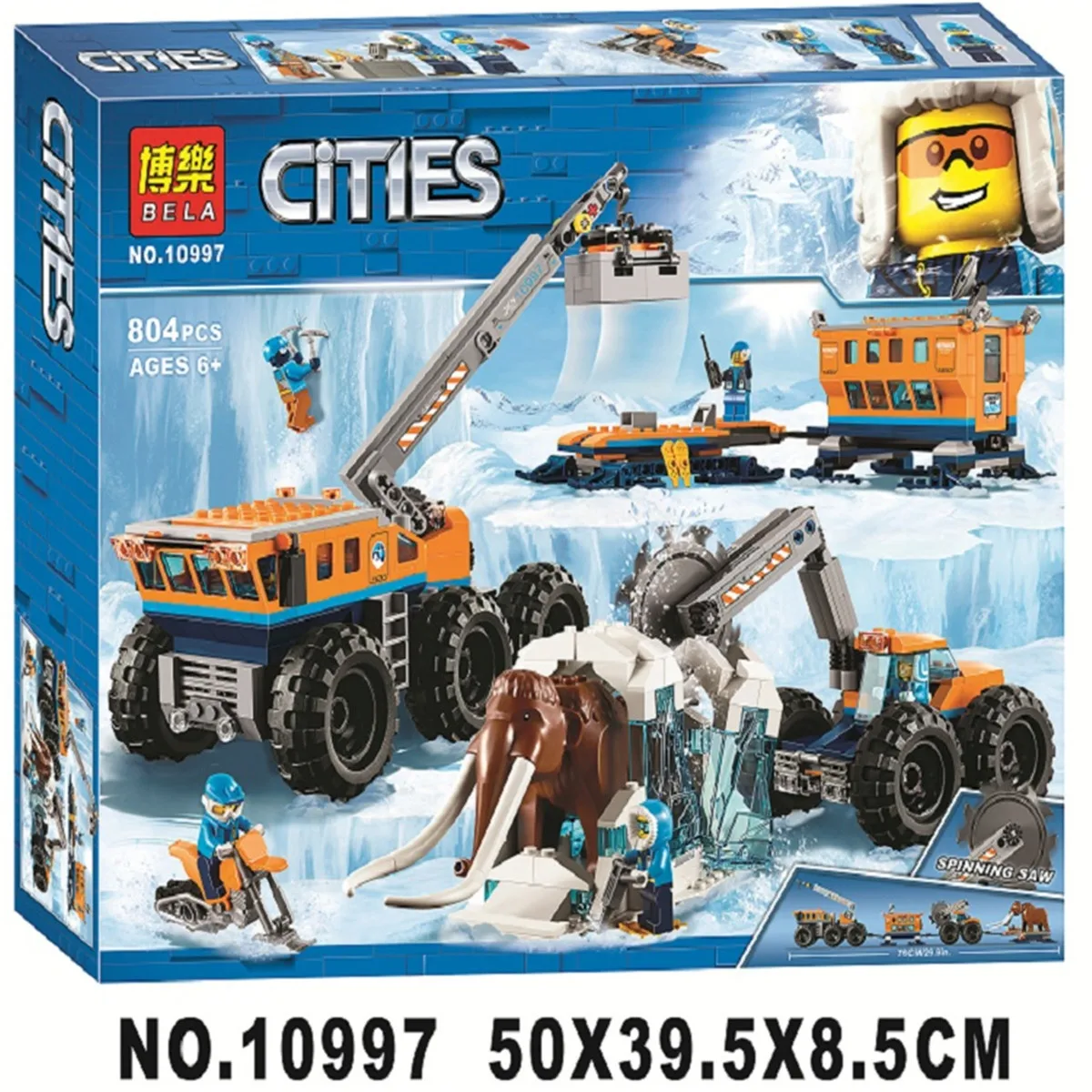 yderligere rive ned Labe 2019 Bole Compatible Happy High Lego City Arctic Snowfield Police Series  10991-10997 Building Block - Blocks - AliExpress