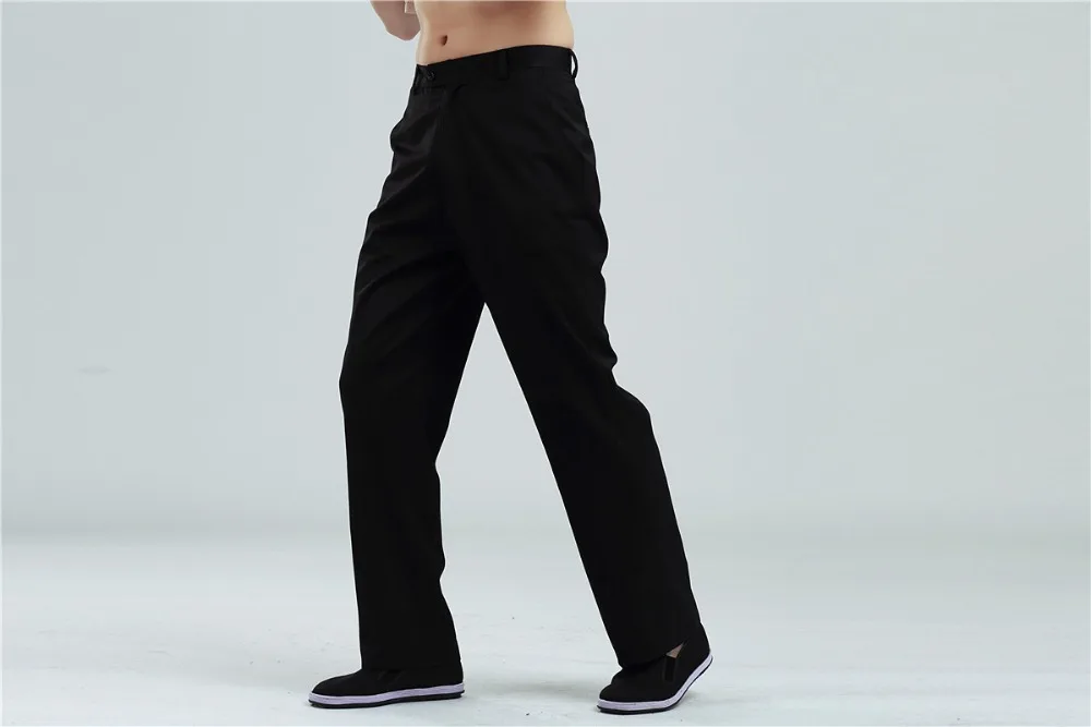 Шанхай история Новый стиль черный Повседневные штаны для мужчин Для мужчин брюки китайский мужчина кунг-фу Мотобрюки Китайская
