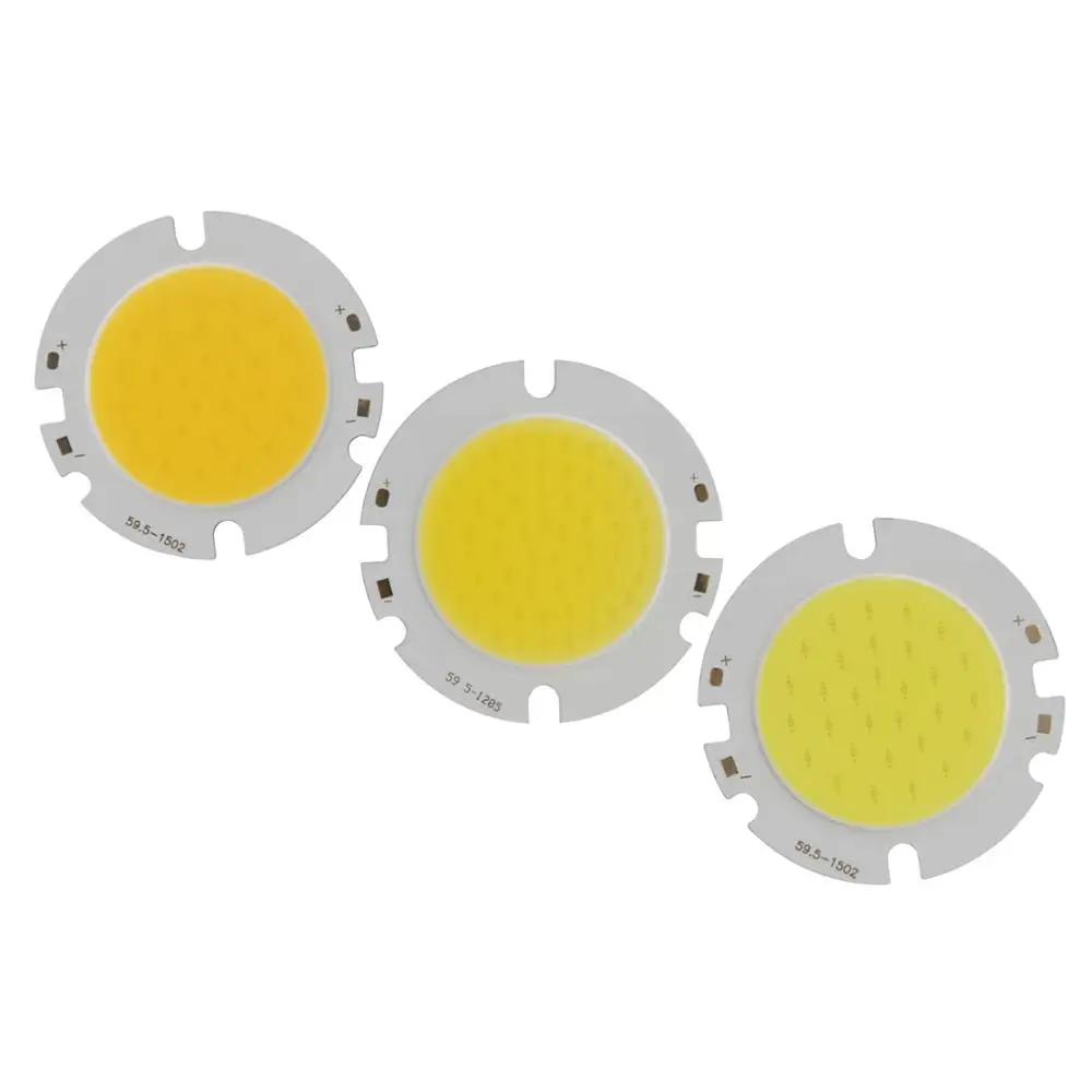 Allcob 1 шт. 5 10 чипы epistar Мощный светодиодный COB круглый источник света модуль Вт 15 20 30